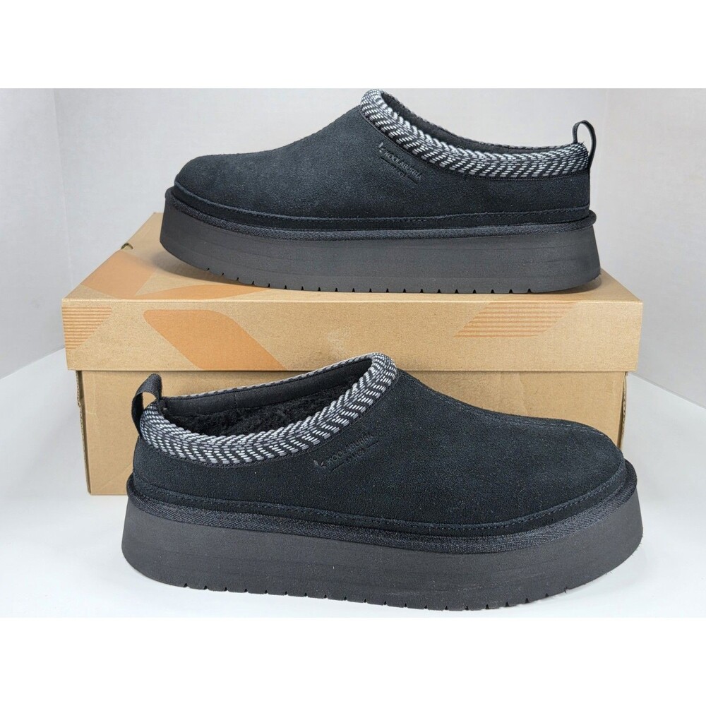 Koolaburra by UGG Burree Platform Womens Size 11 Black Suede Casual Slip On